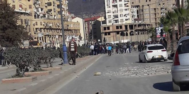 بالصور مسيرة غاضبة وإضراب ببجاية